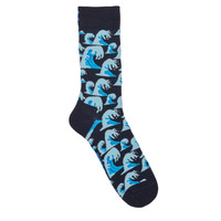 Asusteet / tarvikkeet Korkeavartiset sukat Happy socks WAVES Monivärinen