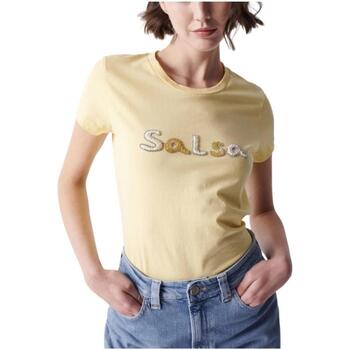 vaatteet Naiset Lyhythihainen t-paita Salsa  Keltainen