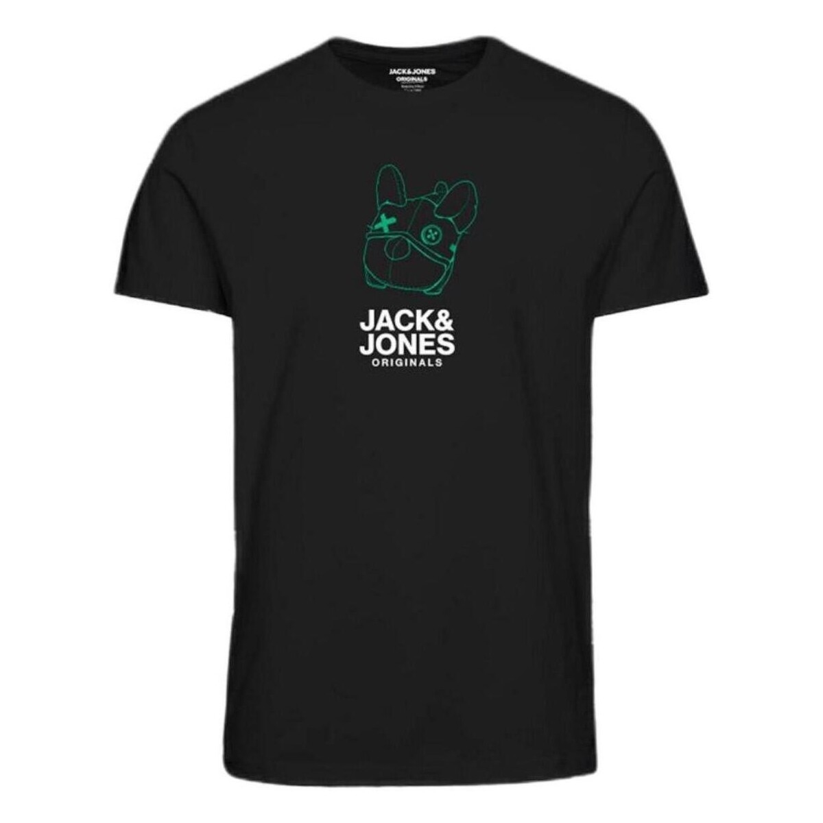 vaatteet Pojat Lyhythihainen t-paita Jack & Jones  Musta