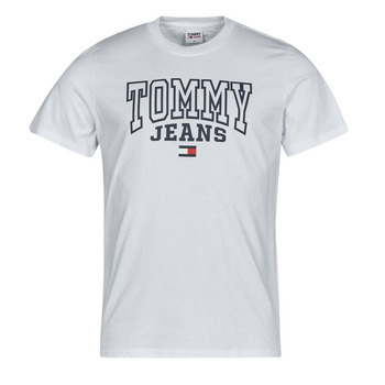 vaatteet Miehet Lyhythihainen t-paita Tommy Jeans TJM RGLR ENTRY GRAPHIC TEE Valkoinen