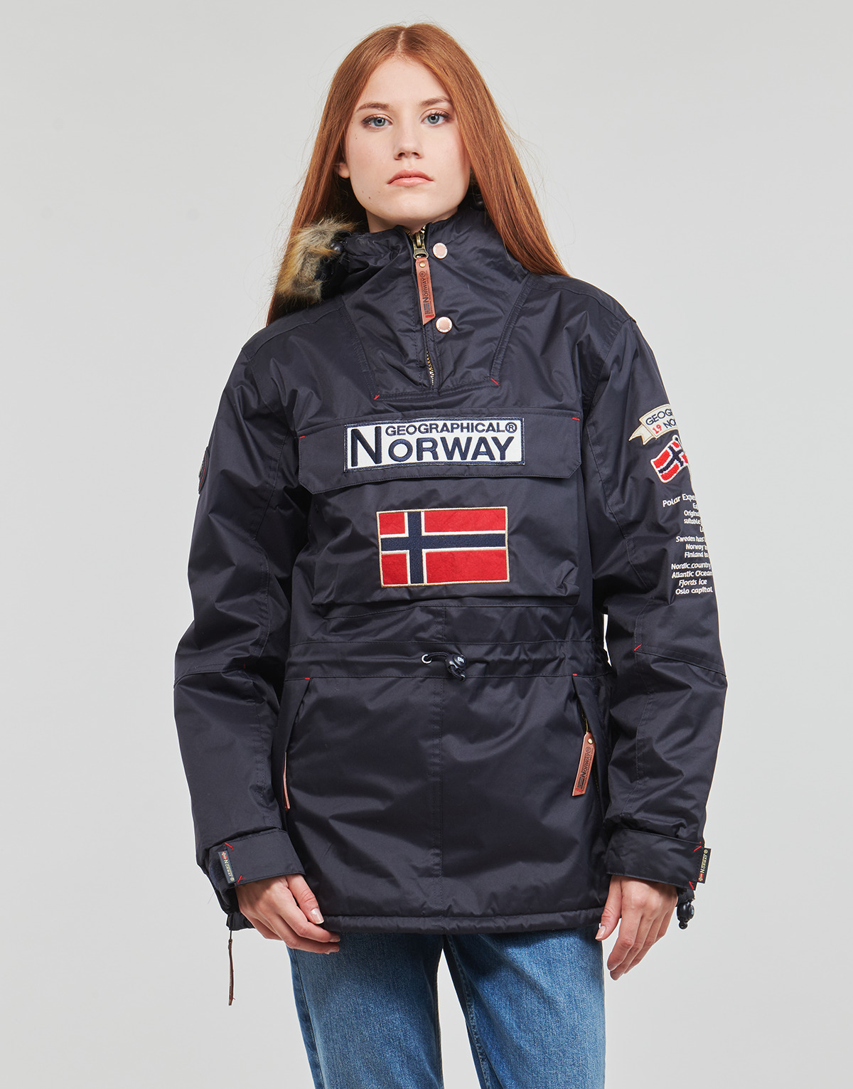 vaatteet Naiset Parkatakki Geographical Norway BOOMERA Laivastonsininen