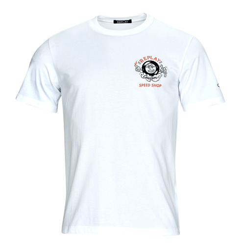 vaatteet Miehet Lyhythihainen t-paita Replay M6673 Valkoinen