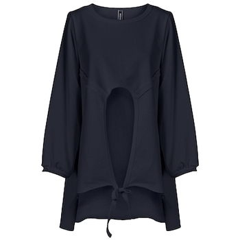vaatteet Naiset Topit / Puserot Wendy Trendy Top 11946 - Navy Sininen