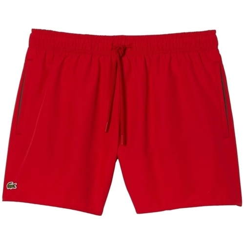 vaatteet Miehet Shortsit / Bermuda-shortsit Lacoste Quick Dry Swim Shorts - Rouge Vert Punainen