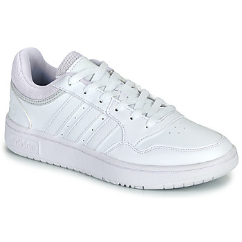 kengät Naiset Matalavartiset tennarit Adidas Sportswear HOOPS 3.0 Valkoinen