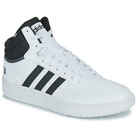 kengät Miehet Korkeavartiset tennarit Adidas Sportswear HOOPS 3.0 MID Valkoinen / Musta
