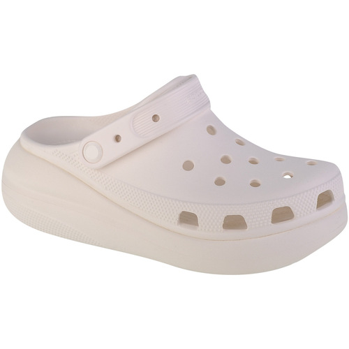 kengät Naiset Tossut Crocs Classic Crush Clog Valkoinen