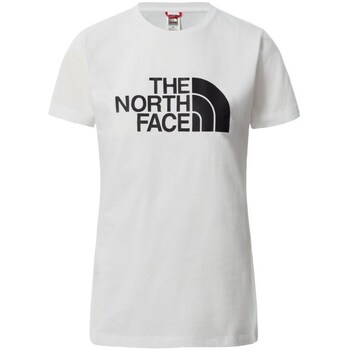 vaatteet Naiset Lyhythihainen t-paita The North Face Easy Tee Valkoinen