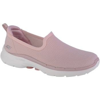 kengät Naiset Matalavartiset tennarit Skechers Go Walk 6 - Clear Virtue Vaaleanpunainen