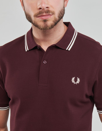 Fred Perry TWIN TIPPED FRED PERRY SHIRT Viininpunainen