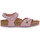 kengät Pojat Sandaalit ja avokkaat Birkenstock RIO KIDS LAVANDER BLUSH CALZ S Vaaleanpunainen