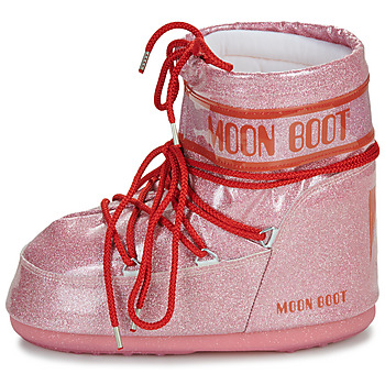 Moon Boot MB ICON LOW GLITTER Vaaleanpunainen / Punainen