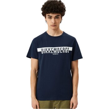vaatteet Miehet Lyhythihainen t-paita Bikkembergs BKK2MTS03 Sininen
