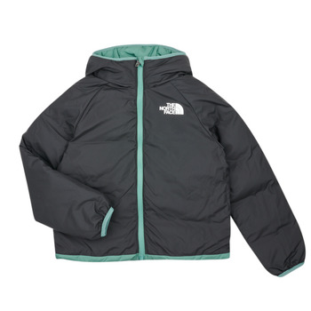 The North Face Boys North DOWN reversible hooded jacket Musta / Vihreä