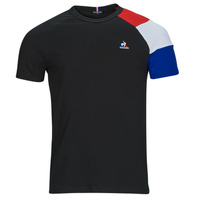 vaatteet Miehet Lyhythihainen t-paita Le Coq Sportif BAT TEE SS N°1 Musta / Punainen