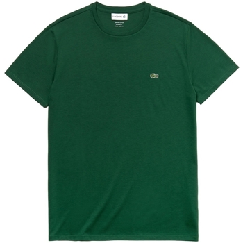 vaatteet Miehet T-paidat & Poolot Lacoste Pima Cotton T-Shirt - Vert Vihreä