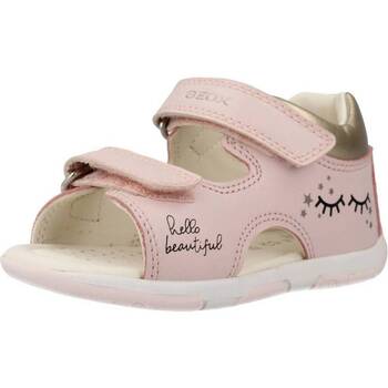 kengät Tytöt Sandaalit ja avokkaat Geox B SANDAL TAPUZ GIRL Vaaleanpunainen