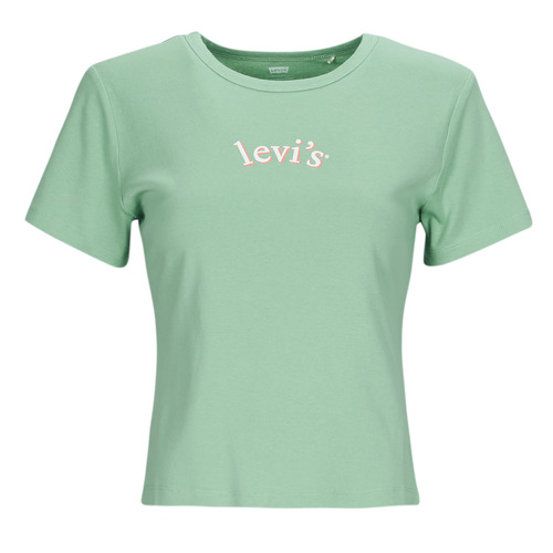 vaatteet Naiset Lyhythihainen t-paita Levi's GRAPHIC RICKIE TEE Sininen