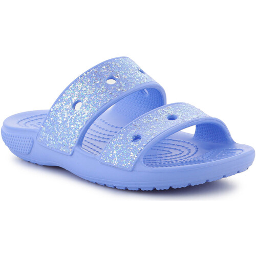 kengät Lapset Sandaalit ja avokkaat Crocs CLASSIC GLITTER SANDAALIT LAPSET MOON JELLY 207788-5Q6 Sininen