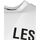 vaatteet Miehet Lyhythihainen t-paita Les Hommes LF224300-0700-1009 | Grafic Print Valkoinen
