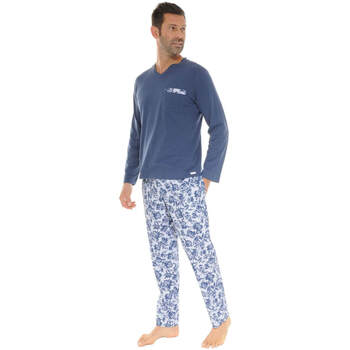 vaatteet Miehet pyjamat / yöpaidat Pilus XAVI Sininen