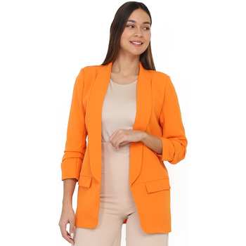 vaatteet Naiset Takit / Bleiserit La Modeuse 21428_P135727 Oranssi