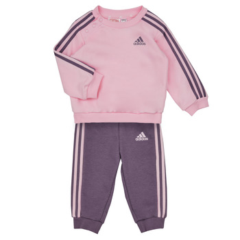 vaatteet Tytöt Kokonaisuus Adidas Sportswear 3S JOG Vaaleanpunainen / Violetti