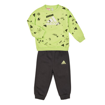 vaatteet Pojat Kokonaisuus Adidas Sportswear BLUV Q3 CSET Vihreä / Musta
