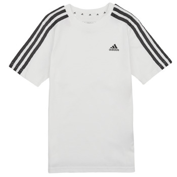 vaatteet Lapset Lyhythihainen t-paita Adidas Sportswear 3S TEE Valkoinen / Musta