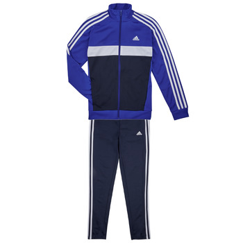 vaatteet Pojat Verryttelypuvut Adidas Sportswear 3S TIBERIO TS Sininen / Valkoinen