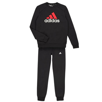 vaatteet Pojat Verryttelypuvut Adidas Sportswear BL FL TS Musta / Punainen / Valkoinen