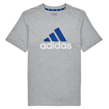 vaatteet Pojat Lyhythihainen t-paita Adidas Sportswear BL 2 TEE Harmaa / Valkoinen / Sininen