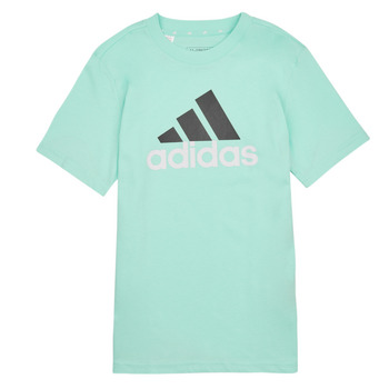 vaatteet Lapset Lyhythihainen t-paita Adidas Sportswear BL 2 TEE Sininen / Valkoinen / Musta