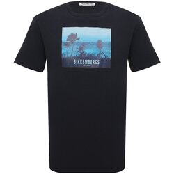 vaatteet Miehet Lyhythihainen t-paita Bikkembergs BKK2MTS06 Sininen