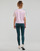 vaatteet Naiset Lyhythihainen t-paita Adidas Sportswear 3S CR TOP Vaaleanpunainen