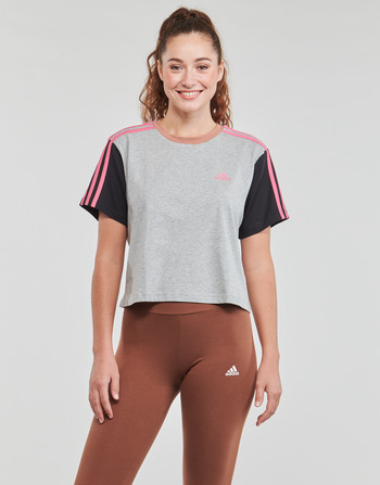 Adidas Sportswear 3S CR TOP Harmaa / Musta / Vaaleanpunainen