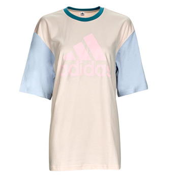 vaatteet Naiset Lyhythihainen t-paita Adidas Sportswear BL BF TEE Beige / Sininen
