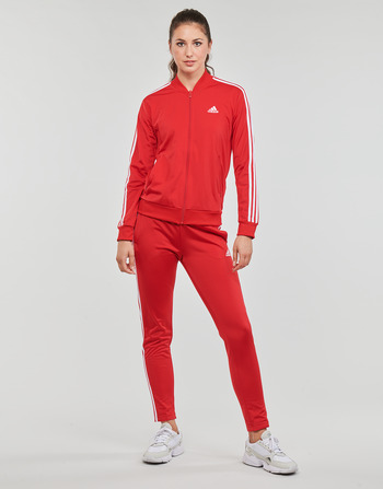 vaatteet Naiset Verryttelypuvut Adidas Sportswear 3S TR TS Punainen / Valkoinen