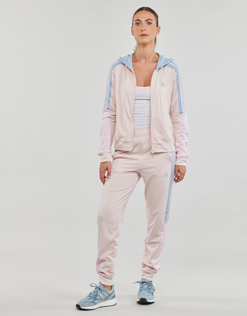 vaatteet Naiset Verryttelypuvut Adidas Sportswear BOLDBLOCK TS Sininen / Vaaleanpunainen / Beige