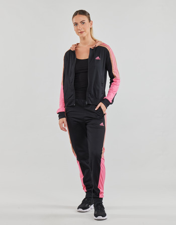 vaatteet Naiset Verryttelypuvut Adidas Sportswear BOLDBLOCK TS Musta / Vaaleanpunainen