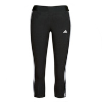 vaatteet Naiset Legginsit Adidas Sportswear 3S 34 LEG Musta / Valkoinen
