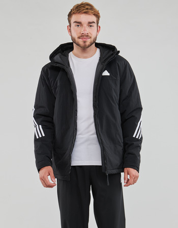 vaatteet Miehet Toppatakki Adidas Sportswear FUTURE ICONS Musta / Valkoinen