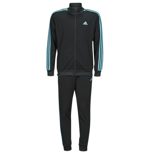 vaatteet Miehet Verryttelypuvut Adidas Sportswear 3S TR TT TS Musta / Sininen