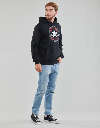 Converse GO-TO ALL STAR PATCH FLEECE PULLOVER HOODIE Musta