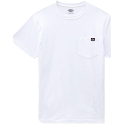 vaatteet Miehet T-paidat & Poolot Dickies Porterdale T-Shirt - White Valkoinen