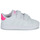 kengät Tytöt Matalavartiset tennarit Adidas Sportswear ADVANTAGE CF I Valkoinen / Vaaleanpunainen