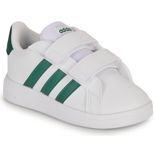 kengät Lapset Matalavartiset tennarit Adidas Sportswear GRAND COURT 2.0 CF I Valkoinen / Vihreä