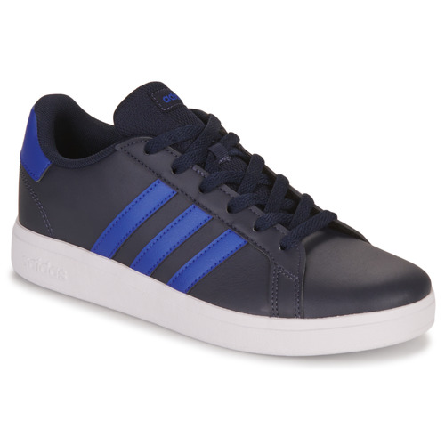 kengät Pojat Matalavartiset tennarit Adidas Sportswear GRAND COURT 2.0 K Musta / Sininen