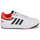 kengät Lapset Matalavartiset tennarit Adidas Sportswear HOOPS 3.0 K Valkoinen / Musta / Punainen