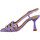 kengät Naiset Sandaalit ja avokkaat Elvio Zanon 702 Cuir Vernis Femme Lilla Violetti